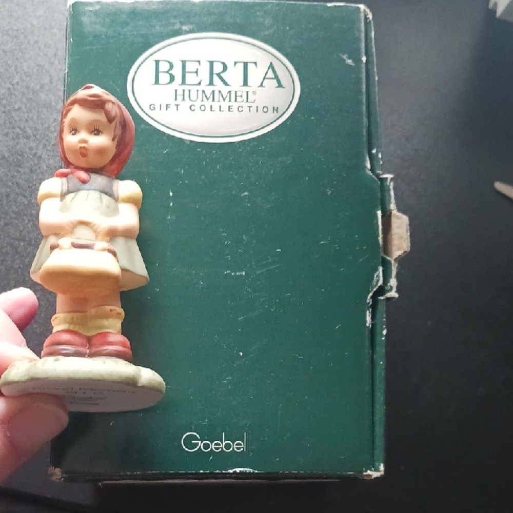 Goebel Berta Hummel Figurine with Red and Cream Accents
